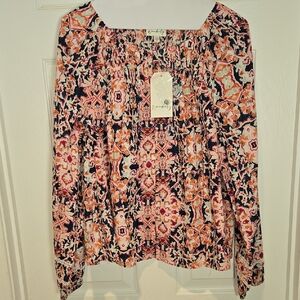 (New) Wonderly Women's Floral Print Top PXL